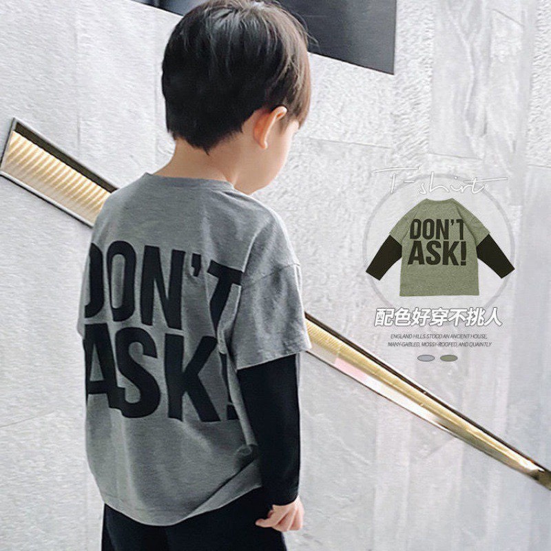 Bộ Quần Áo Cho Bé Trai Dài Tay Don't Từ 7 Đến 32 Kg Ken Store