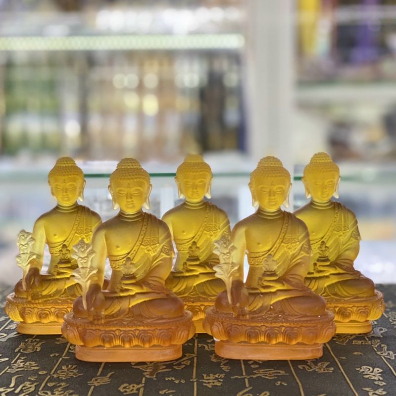 Tượng Phật Dược Sư Để Xe Ô Tô Để Bàn 12cm