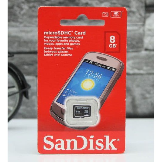 Thẻ Nhớ Sandisk 8gb Siêu Tiêu Chuẩn Class 4 Micro Sd | BigBuy360 - bigbuy360.vn