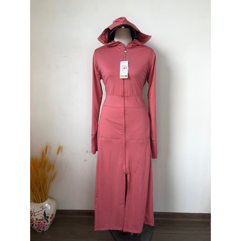 Áo chống nắng nữ thông hơi hạt xoàn choàng 1 lớp