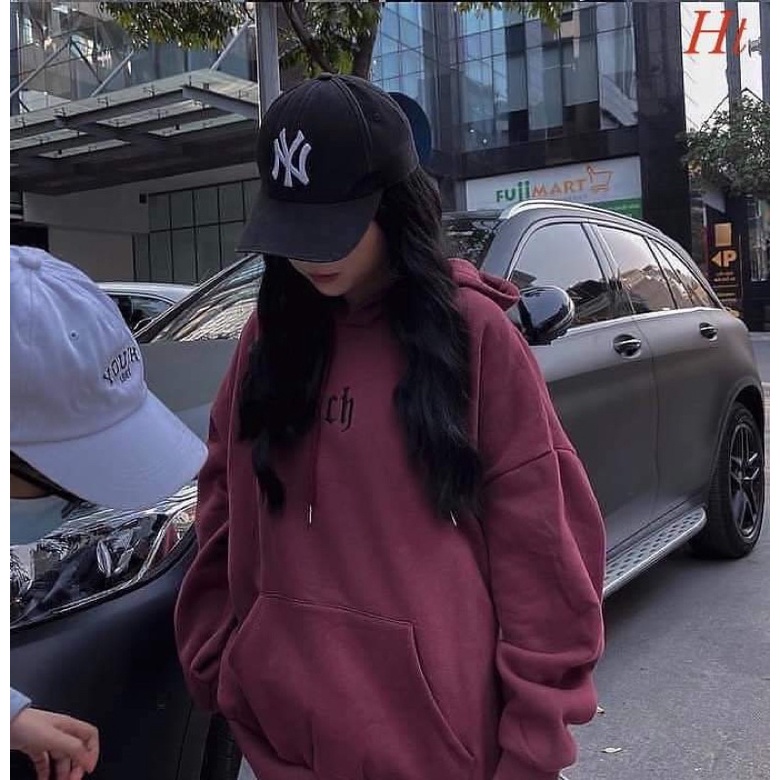 Bộ nỉ áo mũ Cotton Ch đỏ xám H2B665