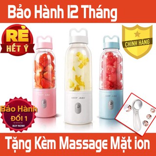 -máy xay sinh tố mini - meet juice tặng kèm massage mặt ion.
