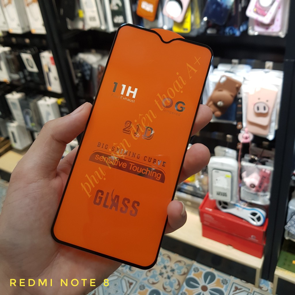 Kính Cường lực Xiaomi Redmi Note 9/ Redmi10X, Note 9S, Note 8/ 8 PRO Full Màn Hình Siêu Bền