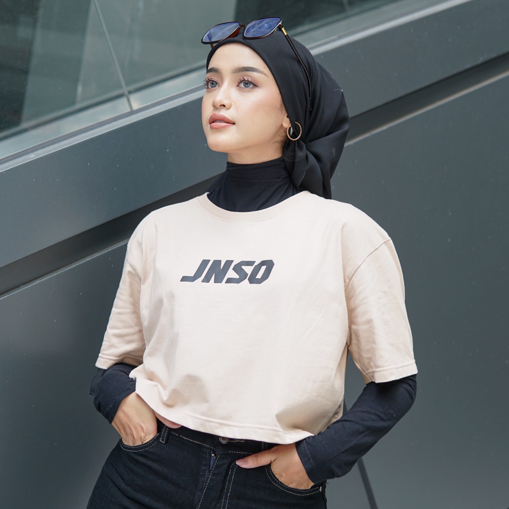 Jiniso Crop Top JNSO Áo Thun Oversize Tee | Áo Thun