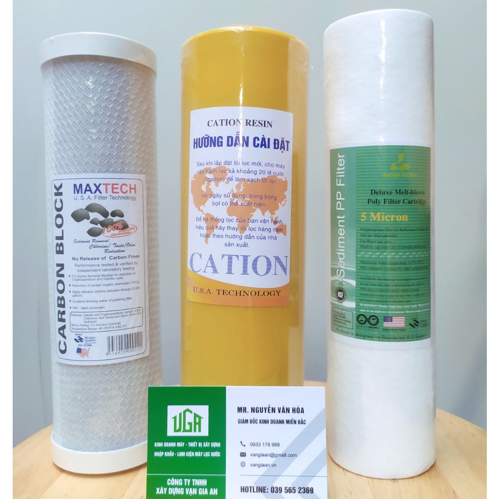 Lõi Lọc Nước 1 2 3 Cation Khử Đá Vôi Đầu Nguồn 10 inch - HOAKarofi