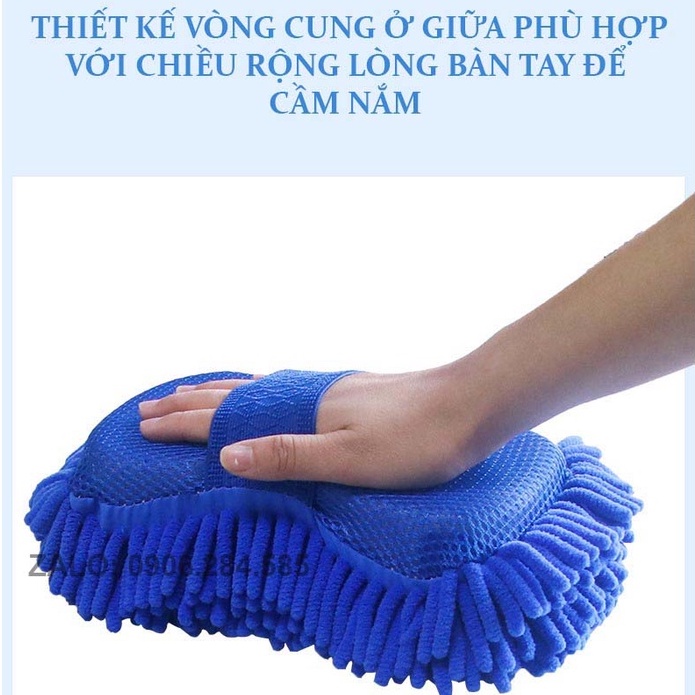Găng tay bông vệ sinh xe Ô Tô chất liệu mềm siêu hút nước