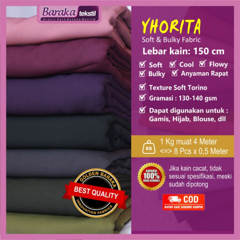 Cuộn Vải May Yhorita Dài 0.5m Dùng Để May Đầm Đạo Hồi