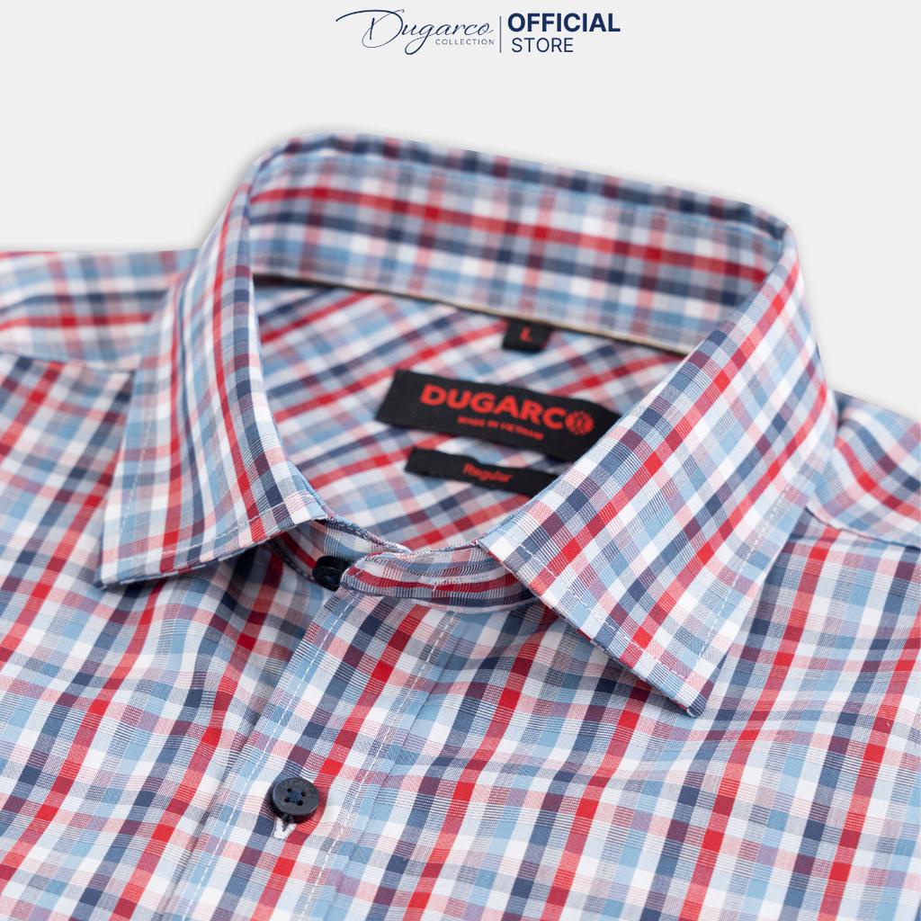 Áo Sơ Mi Dugarco Nam Cotton Dáng Regular Tay Ngắn Công Sở 202SMS21050