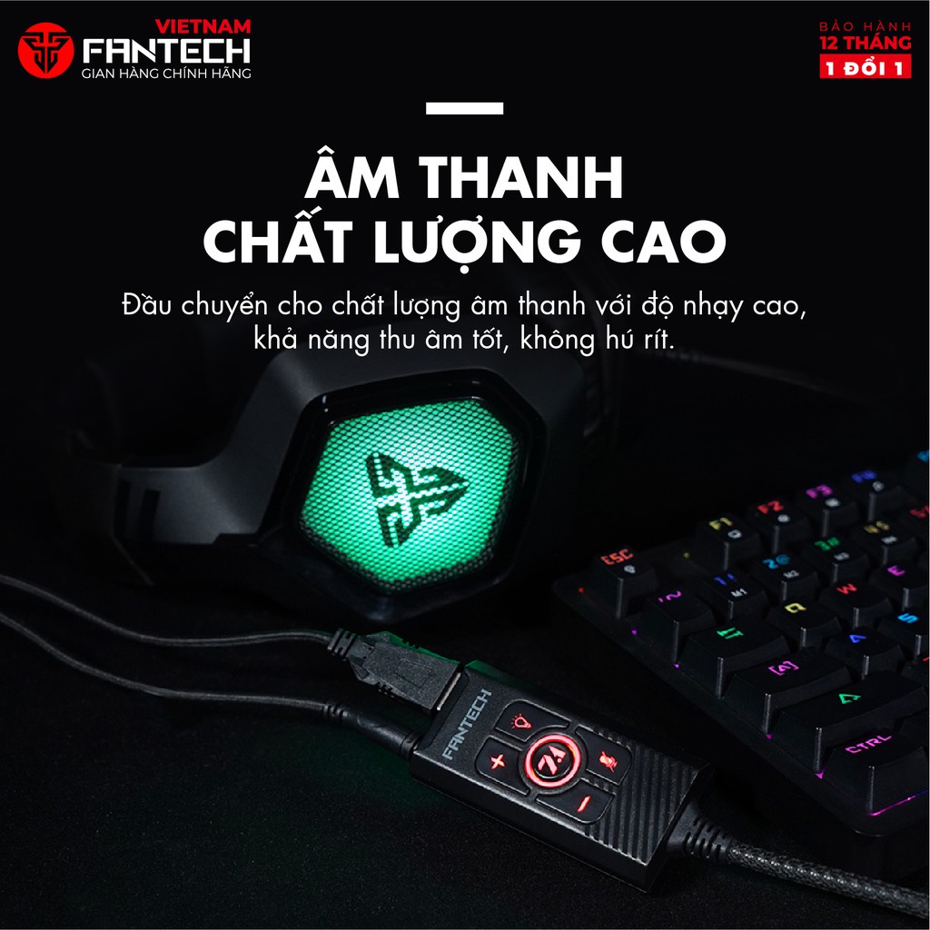 Bộ Điều Khiển Chuyển Đổi Âm Thanh 7.1 FANTECH AC3002 - Hàng Phân Phối Chính Hãng