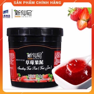 Sốt dâu Sensini hộp 1,36kg Chuyên trà hoa quả