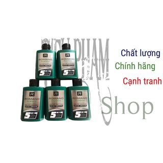 ROMANO_ Combo 5 chai dầu gội cao cấp Romano 60g mini du lịch tiện lợi