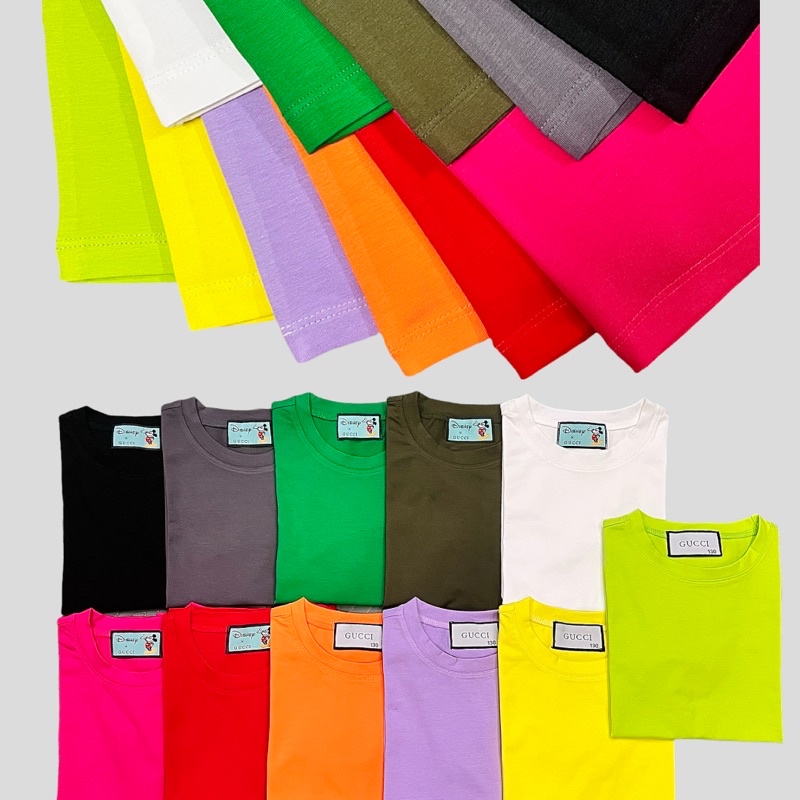 Áo phông trơn áo thun unisex cho bétrai bé gái cotton 4c_linhbaby