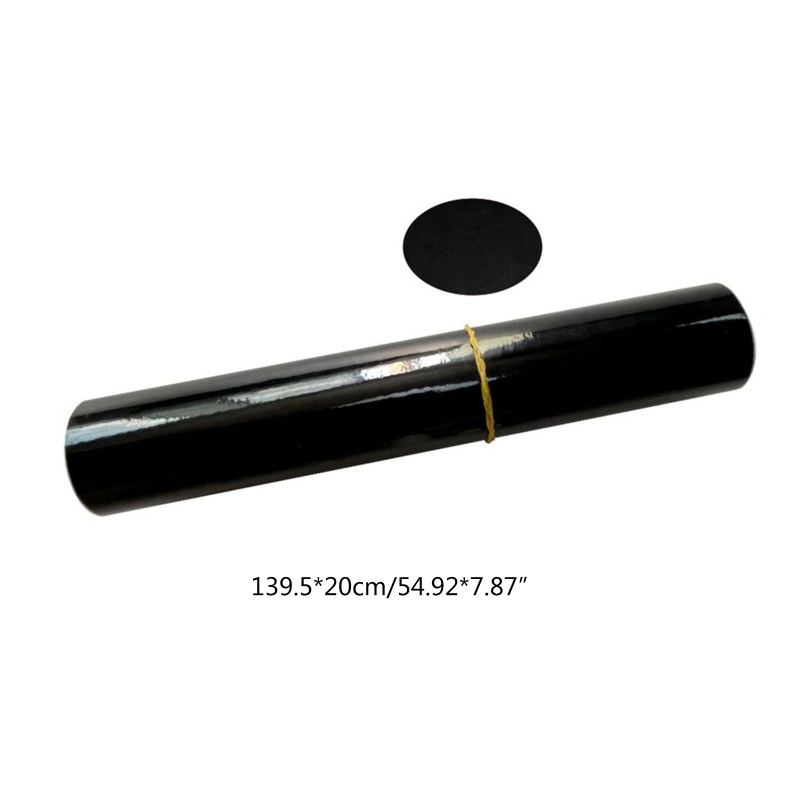 Đề Can Vinyl Màu Đen Dán Kính Chắn Gió Trước / Sau Xe Hơi Kích Thước 140X20CM