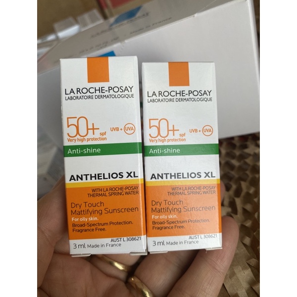 Kem chống nắng và kem dưỡng La Roche posay mini và sample