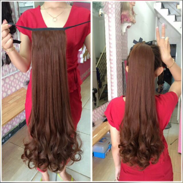 Tóc cột xoăn dài