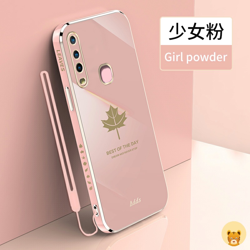 Ốp Điện Thoại Mạ Điện Sang Trọng Kèm Dây Đeo Cho Vivo Y11 Y12 Y15 Y17 U10