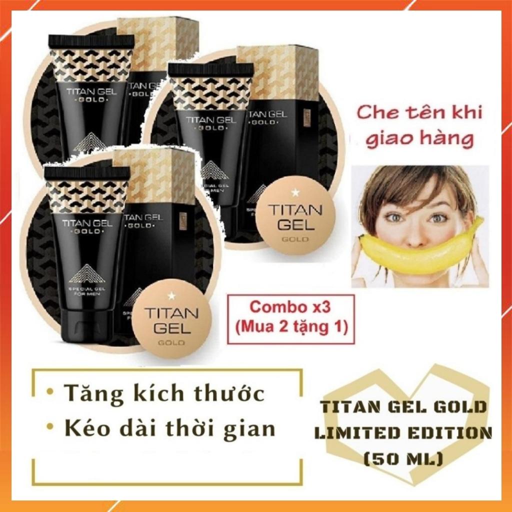 ( Mua 2 tặng 1 ) Gel titan hỗ trợ tăng kích thước dương vật, sản phẩm dành cho nam giới - Chính hãng nga