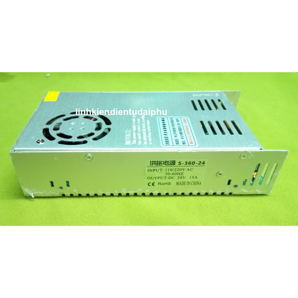 Nguồn tổ ong 24V 15A