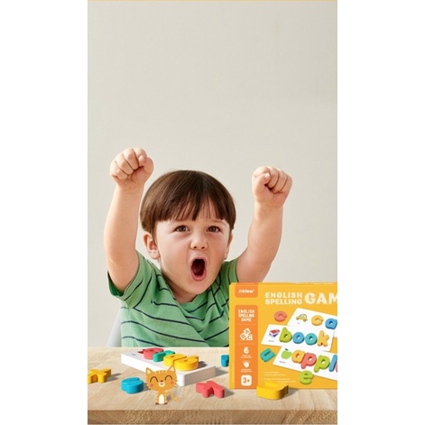 ĐỒ CHƠI GIÁO DỤC BẢNG CHỮ CÁI GHÉP VẦN TIẾNG ANH ENGLISH SPELLING GAME - Thương Hiệu Mideer