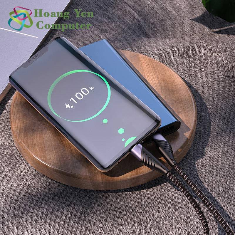 Cáp Sạc Nhanh 60W Hoco U95 TYPE C to TYPE C Dài 1.2M - BH 12 Tháng 1 đổi 1  - Hoàng Yến Computer