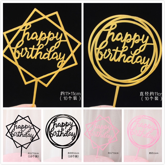 Mũ lưỡi trai in chữ happy birthday