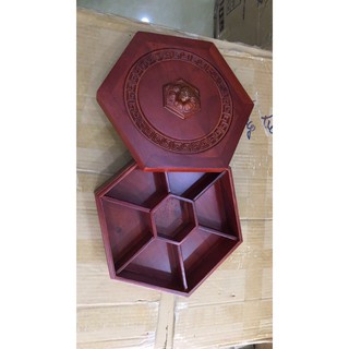 hộp mứt gỗ sang trọng đẹp mắt