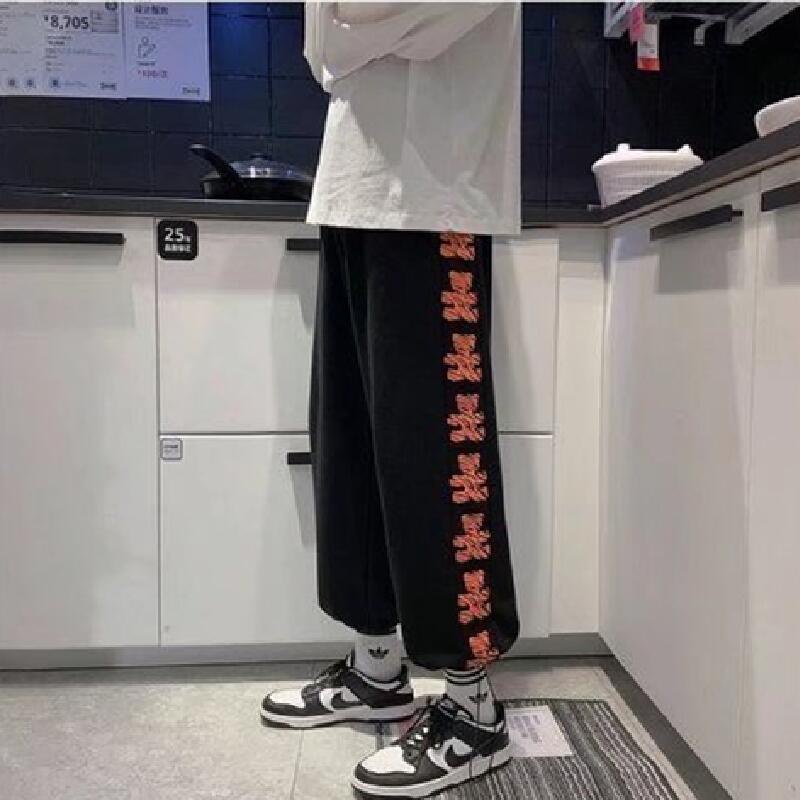 Quần ống rộng phong cách hip hop thời trang đường phố Hàn Quốc cho nam 【M-5XL】