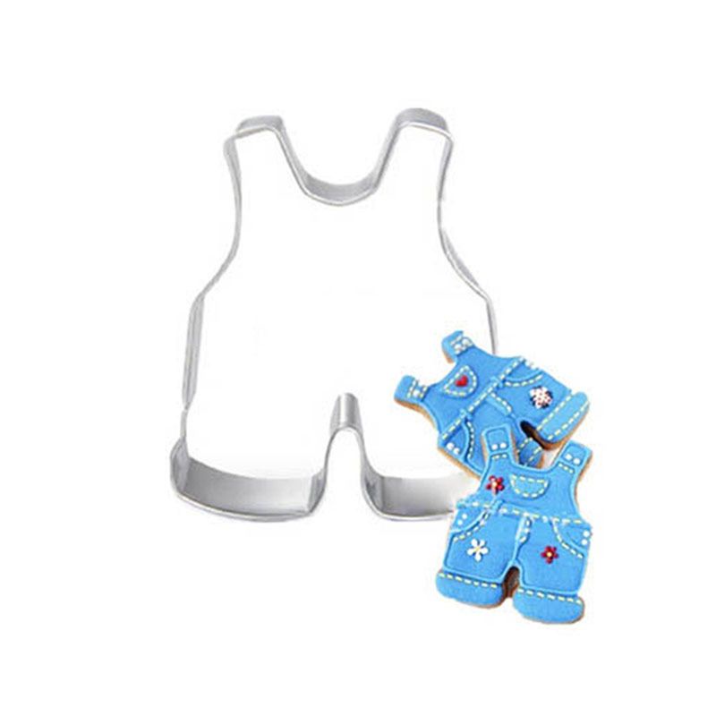 Set 7 Khuôn Cắt Bánh Quy Bằng Thép Không Gỉ Hình Quần Áo Em Bé