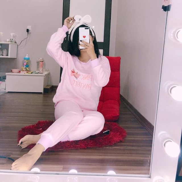 Thời tiết này phải diện bộ bông ra đường chứ biết làm sao mặc cute hết tầm lại còn ấm nữa chớ 195k/bộ M-L-XL Hàng có sẵn