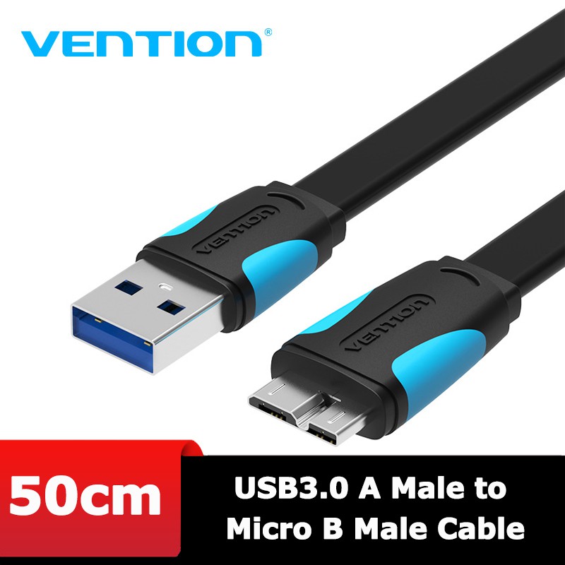 Dây Cáp USB 3.0 dùng cho ổ cứng di động dài 50Cm VENTION - VAS-A12 - BEN