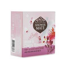 Xà bông tắm dưỡng da cao cấp giúp da mịn màng và làm sạch da SHOWERMATE Rose & Cherry Blossom 100g - Hàn Quốc Chính Hãng