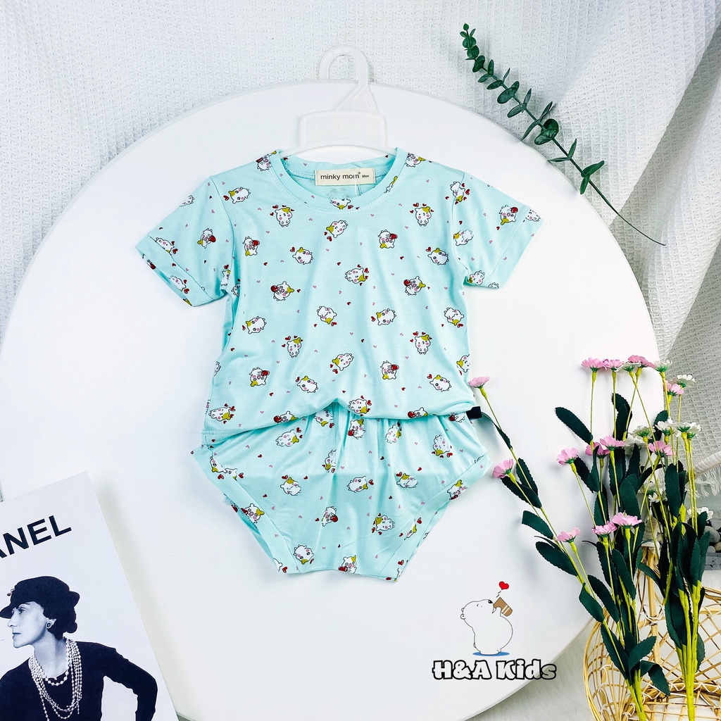 [Bé 7-19kg] Bộ Ngắn tay Quần Chip thun lạnh Cho bé từ (4-19kg) - HÀNG CHUẨN LOẠI 1