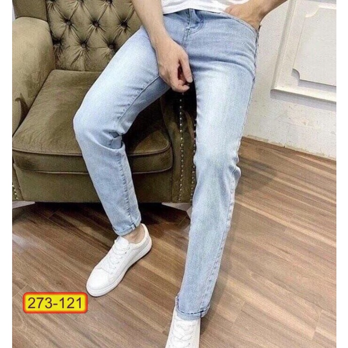 Quần Dài Jeans Nam Rách Chất Liệu Co Dãn Thời Trang Cao Cấp Phong Cáchtrẻ Trung Cực Hot - Hazo