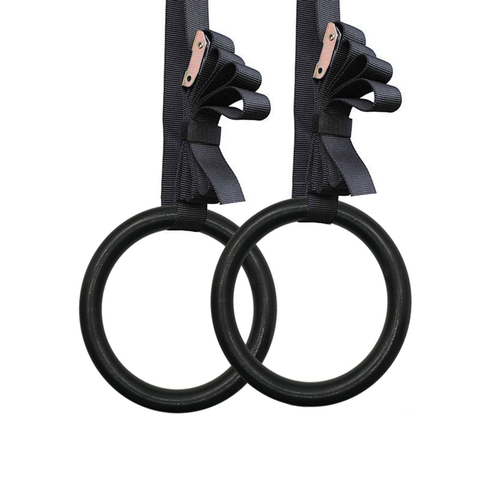 Bộ 2 Vòng Treo Gymnastic Rings Hỗ Trợ Tập Dip Với Xà Đơn, GYM Ring Ngoài Trời