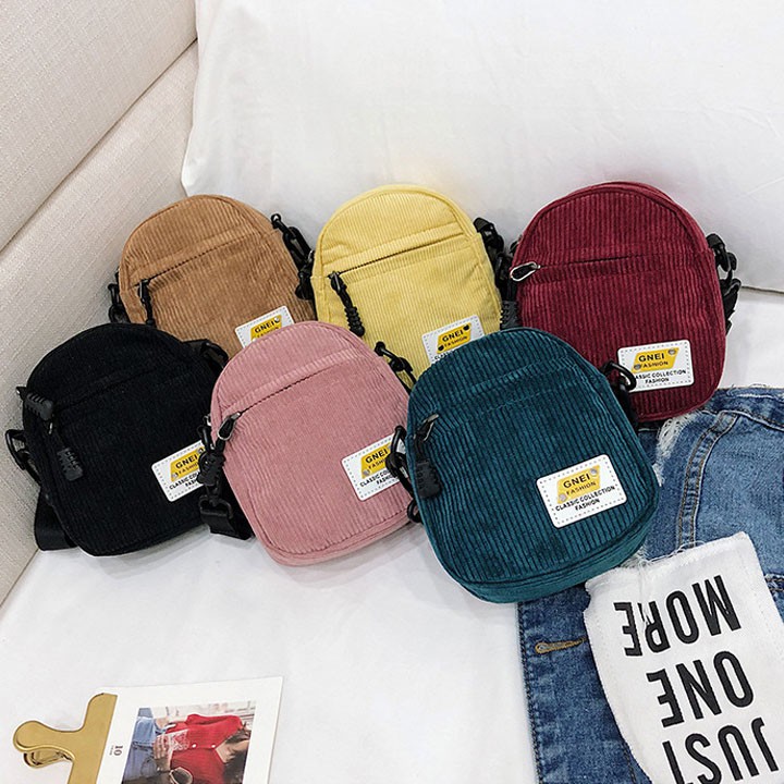 TÚI ĐEO CHÉO MINI NỮ VẢI NHUNG