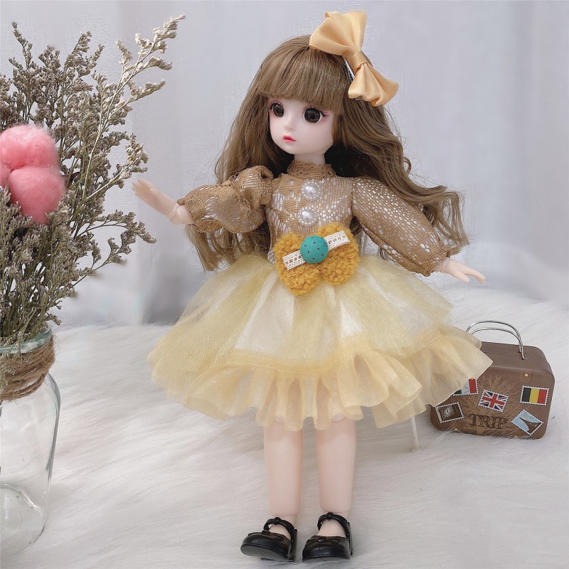 Búp Bê BJD 1 / 6 30Cm 21 Mắt Nâu Có Thể Di Chuyển Dễ Thương