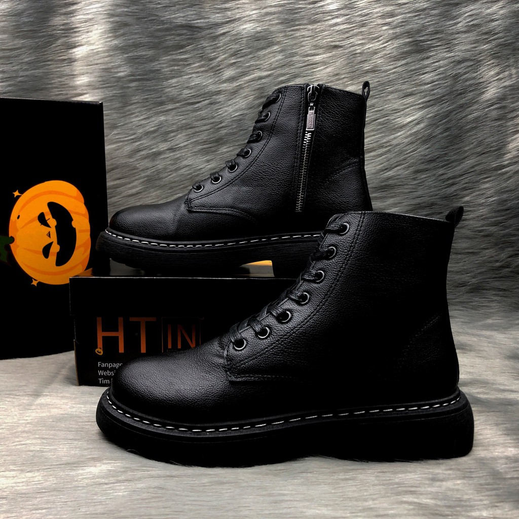 [LIMITED+FULLBOX] Giày da Nam, Bốt, Boost cổ cao 2020 cá tính BO phối quần Jean, quần Da Trend 202 - ILOZI Mã SP: BO | BigBuy360 - bigbuy360.vn