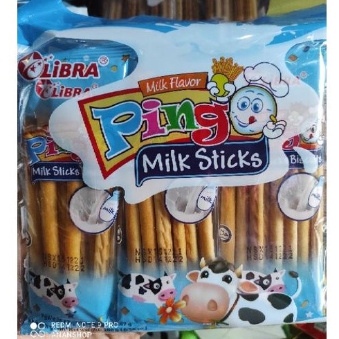 Bánh quy que sữa Pingo Libra gói 186g