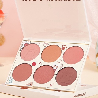 Hộp Phấn má hồng Kiss beauty LITTLE MILK BEAR BLUSH nhiều màu sắc [hàng nội địa Trung]
