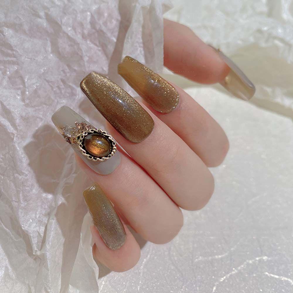 QQMALL Hộp Phụ Kiện Trang Trí Móng Nghệ Thuật 3D Phong Cách Hàn Quốc