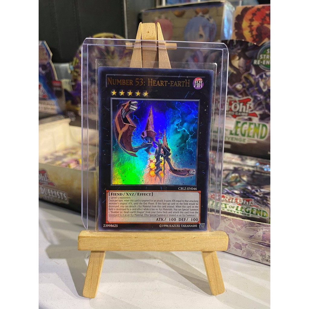 Lá bài thẻ bài Yugioh Number 53 Heart eartH - Ultra Rare - Tặng bọc bài nhựa bảo quản