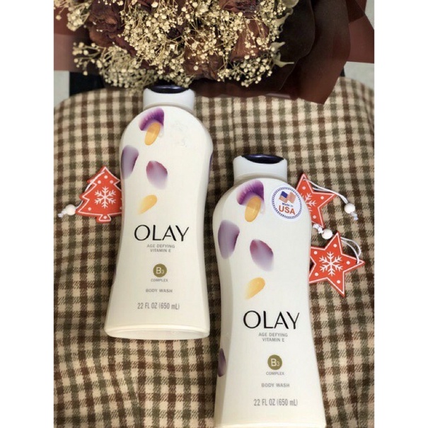 Sữa Tắm OLAY 650ml của MỸ — giữ ẩm da, chống lão hoá, da mềm mượt và hương thơm nhẹ nhàng