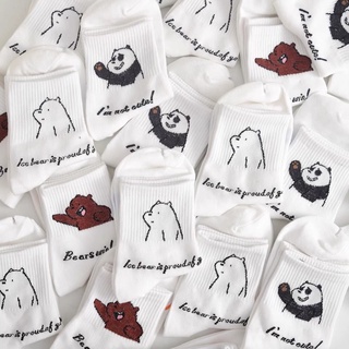 We Bare Bears Socks - Tất vớ cao cổ hoạ tiết ba con gấu - Meijiplanet