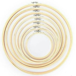 Khung thêu gỗ tròn 13-34cm