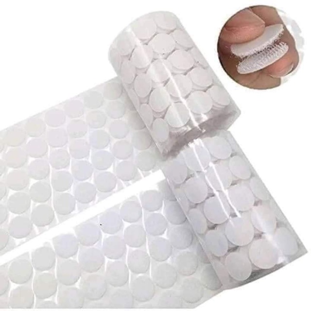 Set 100 cặp Băng dính nhám gai velcro tròn