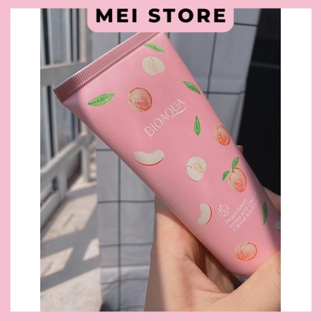 Sữa Rửa Mặt Đào Bioaqua Peach Exract Amino Acid Cleanser Giúp Da Sạch Sâu, Trắng Sáng, Thu Nhỏ Lỗ Chân Lông 100gr