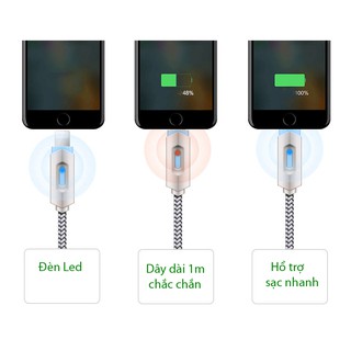 Cáp sạc nhanh Micro USB và USB Type C cho điện thoại