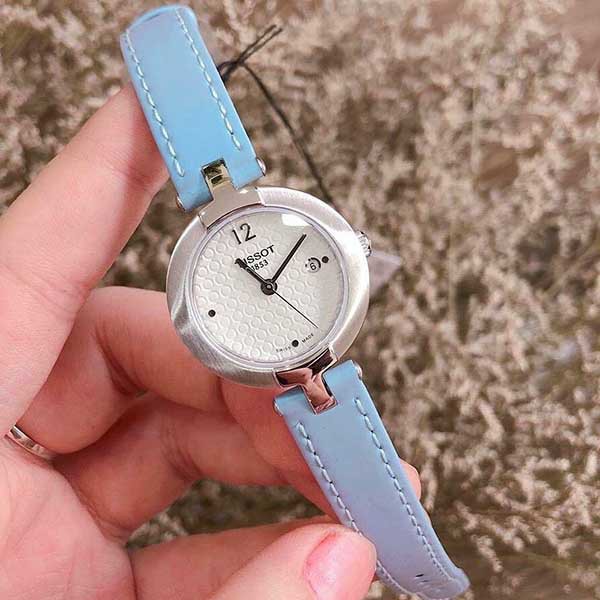 Đồng Hồ Nữ Tissot Pinky White Dial Blue Leather T084.210.16.017.02