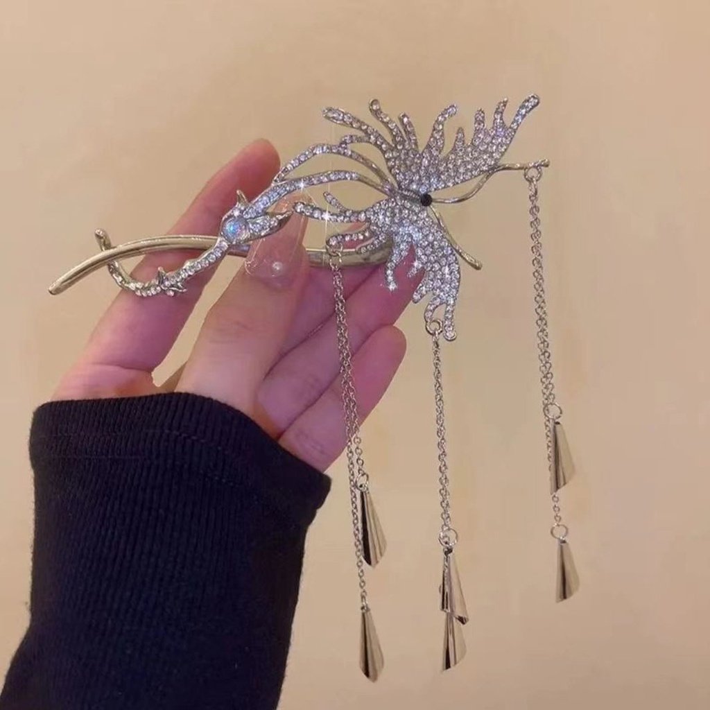 Kẹp Tóc Cá Mập / Cá Mập Đính Tua Rua / Cá Mập Dạng Phẳng Siêu Nhấp Nháy Cho Nữ