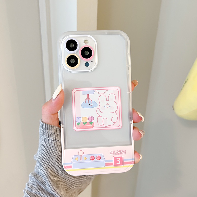 Ốp lưng iphoneỐp Điện Thoại  Kèm Giá Đỡ Tàng Hình Họa Tiết Hoạt Hình Dễ Thương Cho iphone 14 / 13Pro 12 / xs / 6 / 7 / 8PLUSDinuo case